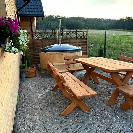 샬레 Siedlisko Zlota Gora Caloroczne Na Kaszubach 브로드니카